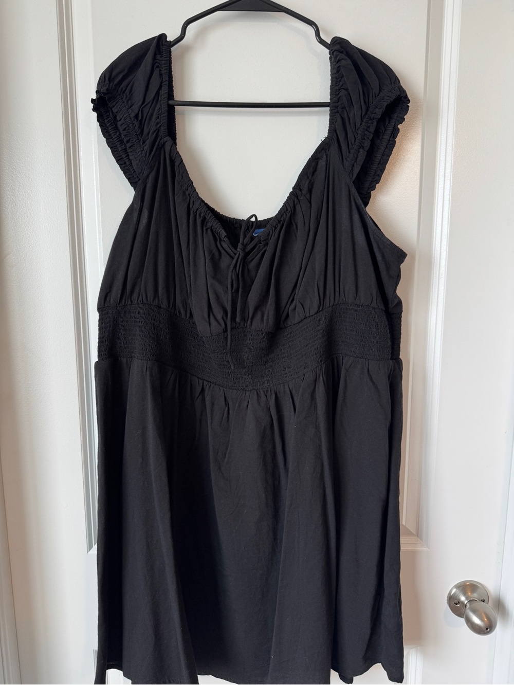 Old Navy Black Smocked Waist Sundress